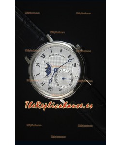 Breguet Classique Moonphase Reloj Replica Suizo de Acero Inoxidable
