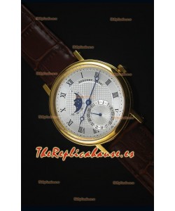 Breguet Classique Moonphase Reloj Replica Suizo de Oro Amarillo