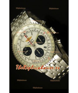 Breitling Navitimer 01 Reloj replica Suizo a Escala 1:1 Actualizado a 2017, Dial Blanco