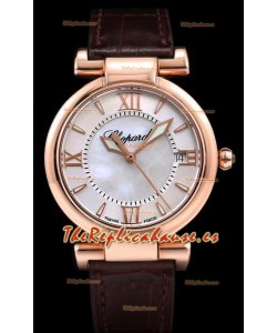 Chopard Imperiale Dial Blanco Reloj Réplica Suizo Automático Caja en Oro Rosado Acero 904L