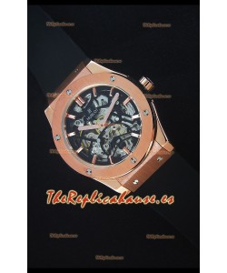 Hublot Classic Fusion Skeleton Caja en Oro Rosado Movimiento Japonés