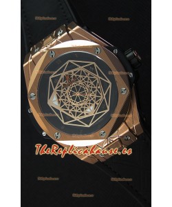 Hublot Big Bang Sang Bleu 45MM Reloj Réplica Suizo en Oro Rosado