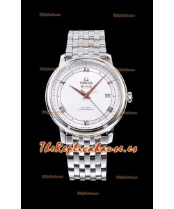 Omega De Ville Prestige Co-Axial 36.8MM Dial Blanco Reloj Réplica Suizo a Espejo 1:1