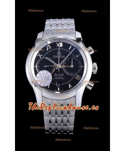 Omega De Ville Chronograph Reloj Réplica a Espejo 1:1 en Dial Blanco 42MM
