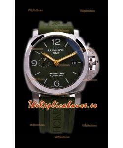Panerai Luminor Marina GMT PAM1056 Reloj Suizo de Acero 904L - Réplica a Espejo 1:1