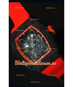 Richard Mille RM35-01 Reloj Replica Suizo Edición Rafael Nadal Correa de Nylon color Naranja