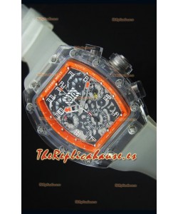 Richard Mille RM056-1 Tourbillon Felipe Massa Reloj Cronógrafo Bisel color Orange Bezel Watch