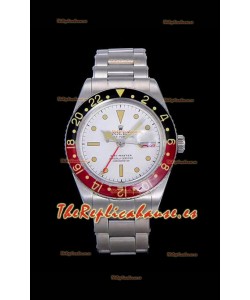 Rolex GMT Master ALBINO Edition Vintage Reloj Suizo en Dial Blanco