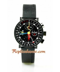 Alain Silberstein Klassik Krono Bauhaus 2 Reloj con correa de caucho