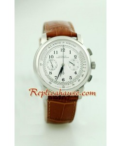 A. Lange Sohne Suizo 1815 Flyback Cronógrafo Reloj