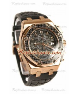 Reloj Suizo Réplica Audemars Piguet Juan Pablo Montoya Dial Negro