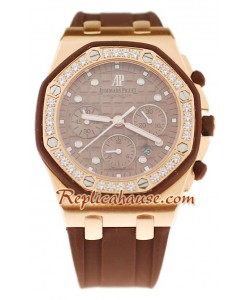 Reloj Suizo Audemars Piguet Royal Oak Offshore con correa de caucho