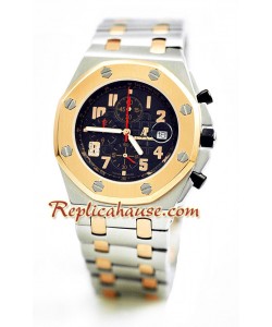 Audemars Piguet Royal Oak Offshore Suizo Quartz con chapado en Oro 18K Reloj