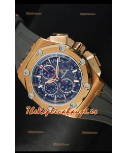 Audemars Piguet Royal Oak Offshore Michael Schumacher Reloj en Oro Rosado con Movimiento de Cuarzo