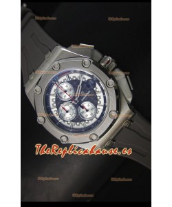 Audemars Piguet Royal Oak Offshore Michael Schumacher Reloj color Gris con Movimiento de Cuarzo