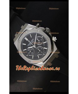 Audemars Piguet Royal Oak Reloj Cronógrafo en Acero Inoxidable Caja y Dial Negros