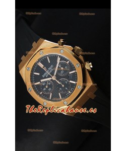 Audemars Piguet Royal Oak Reloj Cronógrafo en Oro Amarillo, Dial Negro