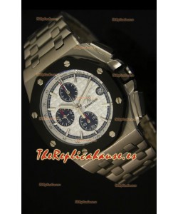 Audemars Piguet Royal Oak Offshore Reloj con Dial Blanco - Caja de Acero