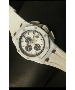 Audemars Piguet Royal Oak Offshore Ceramica Blanca Ultima Edición Escala 1:1
