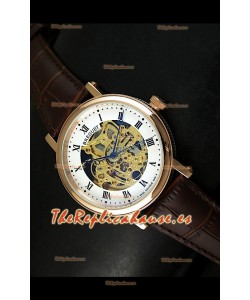 Breguet Classique Japanese Automatic con esfera de esqueletos dorados – marcadores de hora romanos