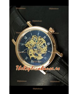 Breguet Classique Japanese Automatic con esfera de esqueletos dorados 