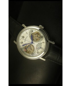 Breguet Dual Tourbillon Reloj con Movimiento Japonés