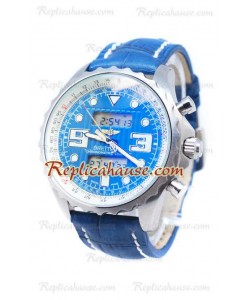 Breitling Airwolf Raven Reloj Japonés in Dial Azul