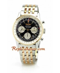 Breitling Navitimer Dos Tonos Reloj Suizo de imitación