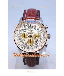 Breitling Navitimer Cosmonaute Réplica Suiza Bisel enchapado de oro