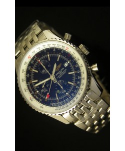 Breitling Navitimer World GMT - Ultima Edición Réplica a Escala 1:1 Dial Negro