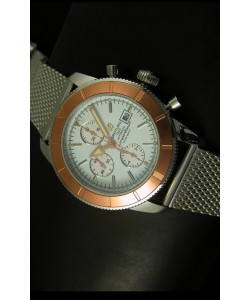 Breitling Super Ocean Cronografo con Bisel de Oro Reloj Suizo