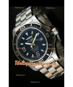 Breitling SuperOcean Abyss Réplica Suiza – REPLICA ESPEJO – 44 mm con marcadores amarillos 