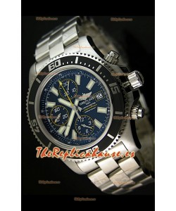 Breitling SuperOcean Abyss Réplica Suiza – REPLICA ESPEJO – 44 mm con marcadores amarillos 