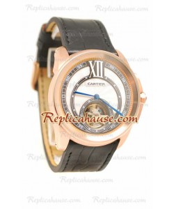 Calibre de Cartier Flying Tourbillon Reloj Réplica