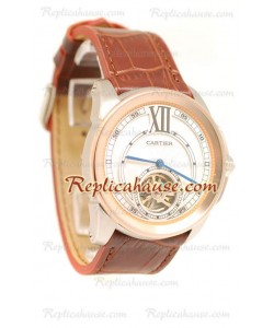 Calibre de Cartier Flying Tourbillon Reloj Réplica