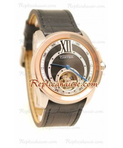 Calibre de Cartier Flying Tourbillon Reloj Réplica