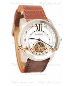 Calibre de Cartier Flying Tourbillon Reloj Réplica