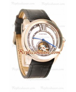 Calibre de Cartier Flying Tourbillon Reloj Réplica
