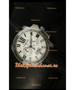 Calibre De Cartier, Reloj cronógrafo Réplica Japonesa, en acero inoxidable