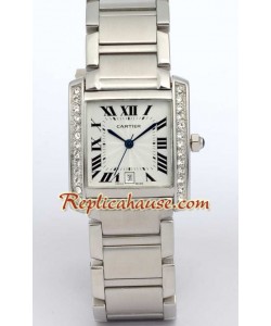 Cartier Tank Francaise Gry Modele Men's
