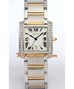 Cartier Tank Francaise Gry Modele Men's
