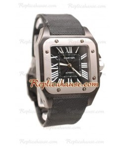 Cartier Santos 100 Carbon Reloj Suizo