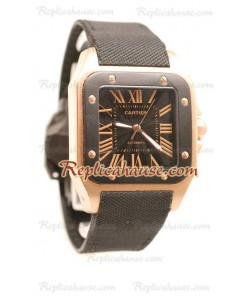 Cartier Santos 100 Carbon Reloj Suizo