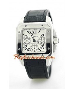 Cartier Santos 100 Cronógrafo Reloj Suizo