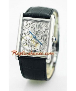 Cartier Suizo Skeleton Reloj Réplica