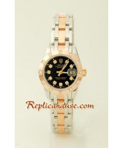 Rolex Réplica Datejust - Dos Tonos - Dama -