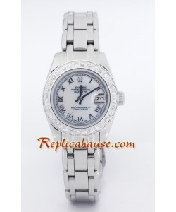 Rolex Réplica Datejust - Silver - Dama -
