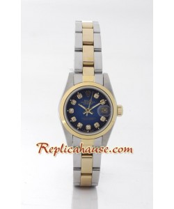 Rolex Réplica Datejust - Two-tone- Dama -