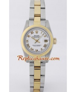 Rolex Réplica Datejust - Two-tone- Dama -