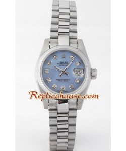 Rolex Réplica Datejust - Silver- Dama -